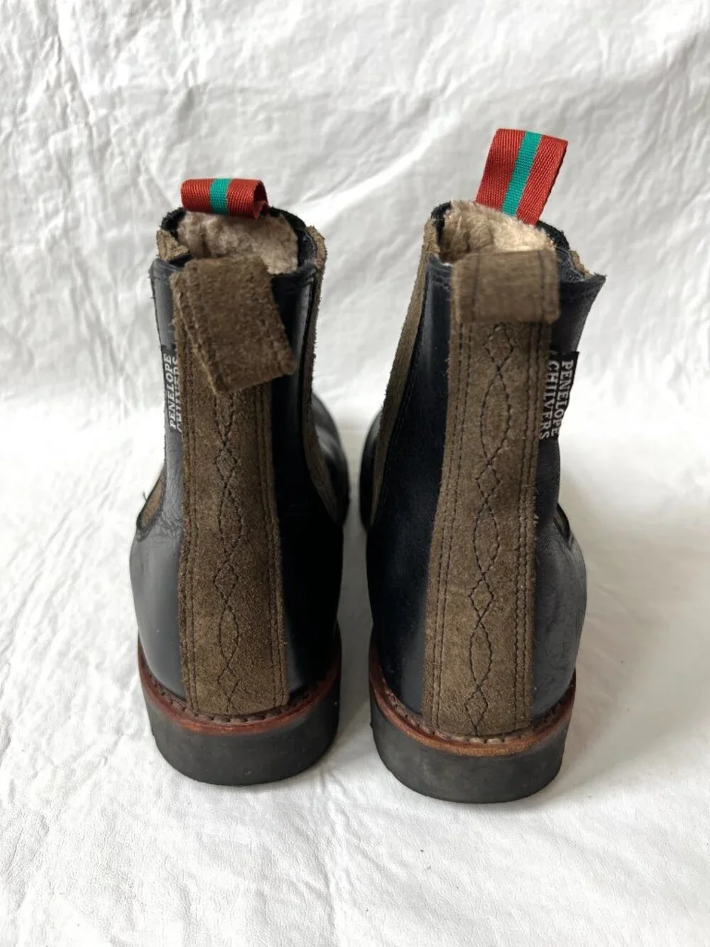 Penelope Chilvers Chelsea Boots black leather 37 6 womens Oscar Wool-Lined